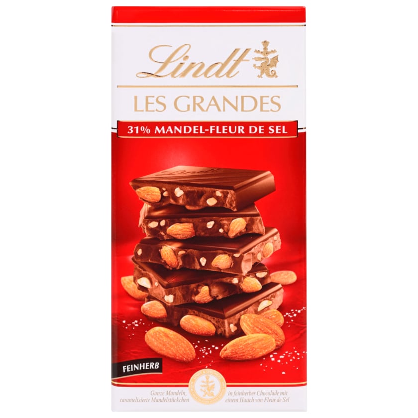 Lindt Les Grandes Schokolade Mandel-Fleur de Sel 150g